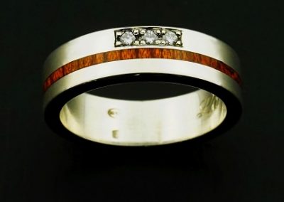 Ring 29, wedding rings, rings, precious wood, silver ,gold, designer rings, designer wedding rings, Pierre vanherck