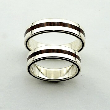 wedding rings, rings, precious wood, silver ,gold, designer rings, designer wedding rings, Pierre vanherck