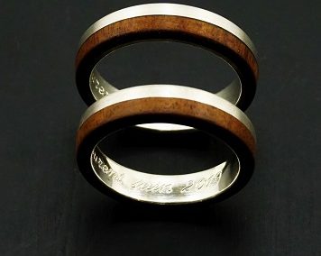 Ring 51, wood rings, wood ring, wedding ring wood, wood wedding bands, wood engagement ring, unique engagement ring unique wedding ring,  wedding rings, precious wood, wood and silver , wood and gold,  designer wedding rings, designer wedding bands