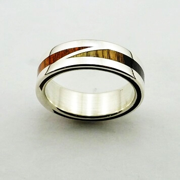 wedding rings, rings, precious wood, silver ,gold, designer rings, designer wedding rings, Pierre vanherck