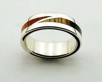 Ring 33, wedding rings, rings, precious wood, silver ,gold, designer rings, designer wedding rings, Pierre vanherck
