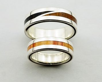 Ring 35, wedding rings, rings, precious wood, silver ,gold, designer rings, designer wedding rings, Pierre vanherck