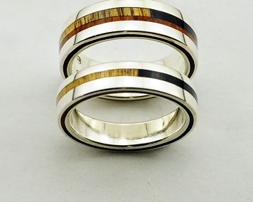 Ring 42, wedding rings, rings, precious wood, silver ,gold, designer rings, designer wedding rings, Pierre vanherck